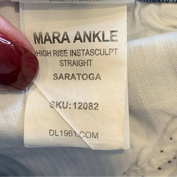 DL1961 MARA ANKLE High Rise Instasculpt Straight Jeans Size 25 - Picture 12 of 14